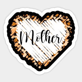 Love Mother Leopard Mother's Day Sticker